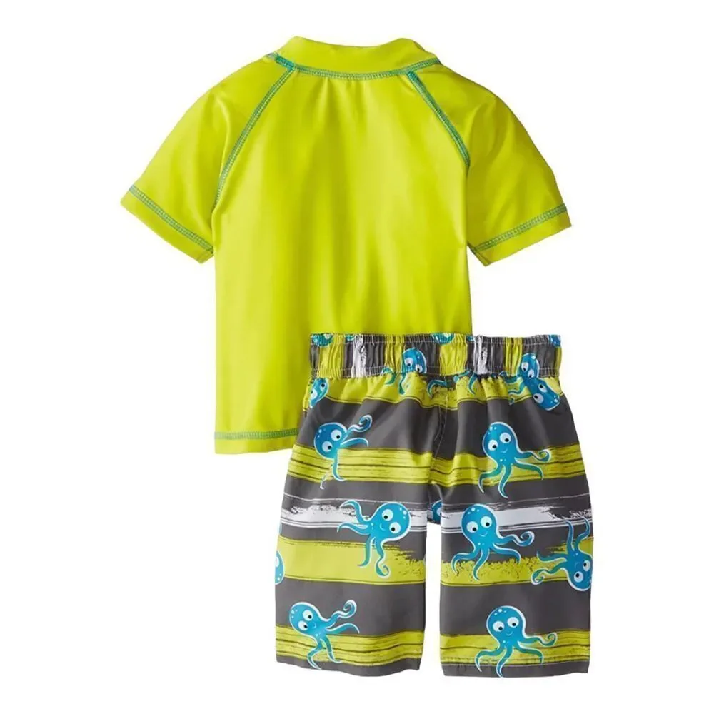 Wippette BOY'S Octopus Rashguard, Short Swim Set - Picture 5 of 5